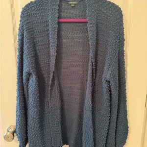 Wild Fable Textured Blue Cardigan